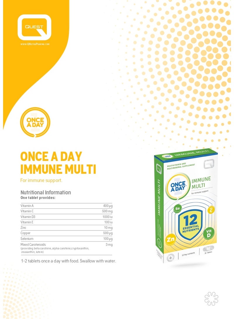 ONCE A DAY Quest Once A Day Immune Multi Tab 30S - Image 1